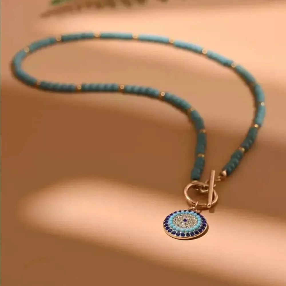 Blue Evil Eye Necklace #1956